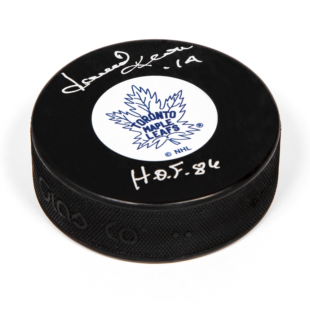 Dave Keon Signed Toronto Maple Leafs Hockey Puck with HOF Note