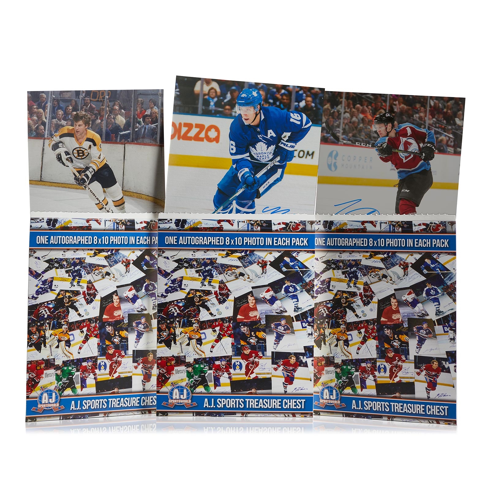 AJ Sports Hockey Photo 8 Player Signature Treasure Chest