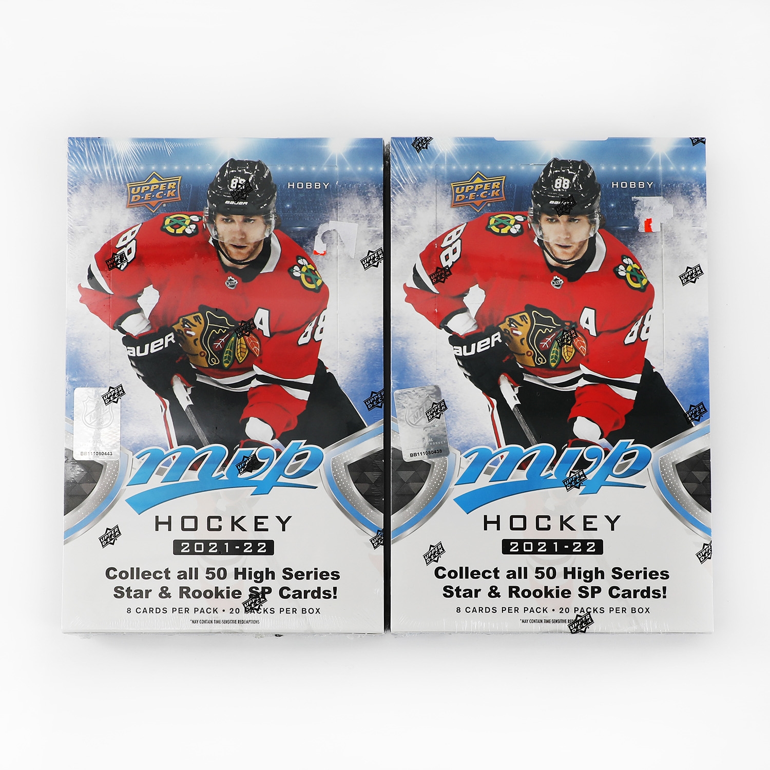 2021-22 Upper Deck MVP NHL Trading Cards Lot Of 2 Factory Sealed Hobby Boxes