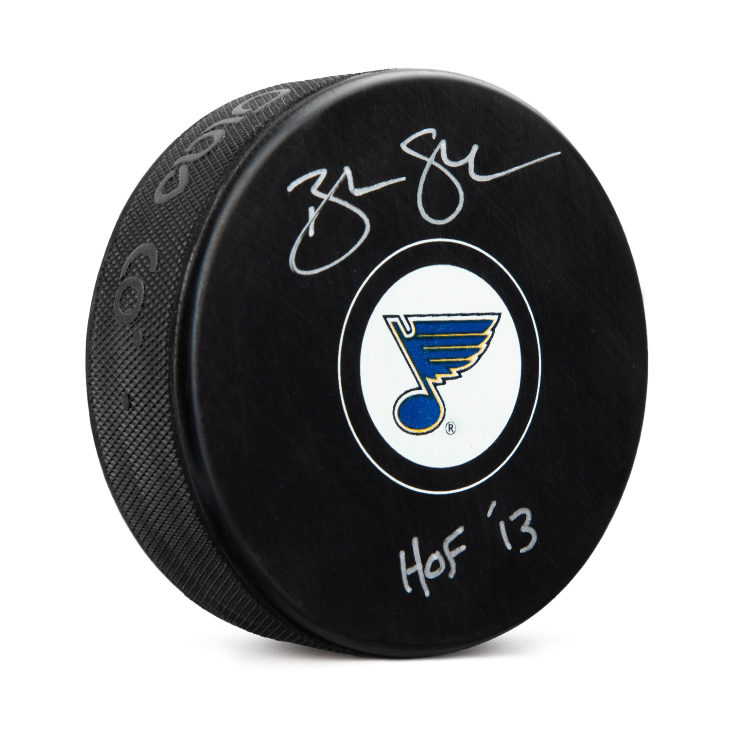 Brendan Shanahan Signed St Louis Blues Hockey Puck with HOF Note