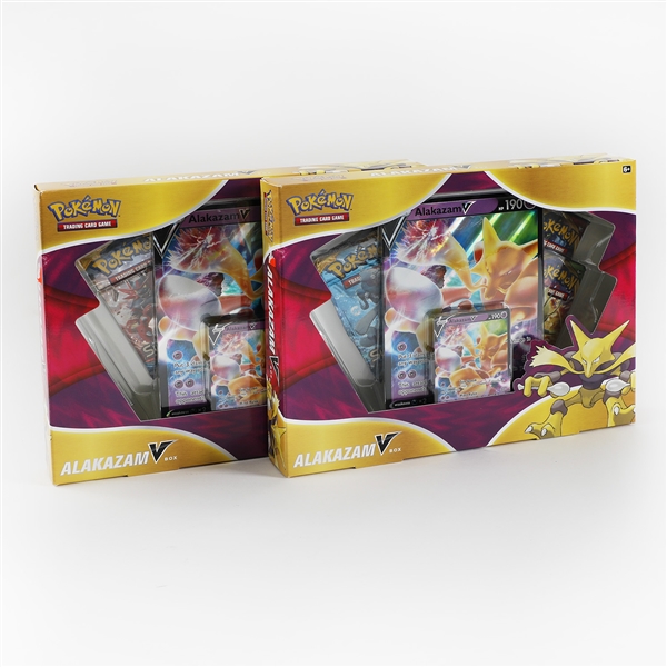 2021 Pokemon TCG Alakazam V Lot Of 2 Factory Sealed Boxes