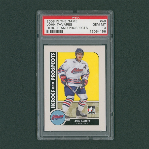 2008 ITG Heroes And Prospects #48 John Tavares Pre Rookie Card PSA 10