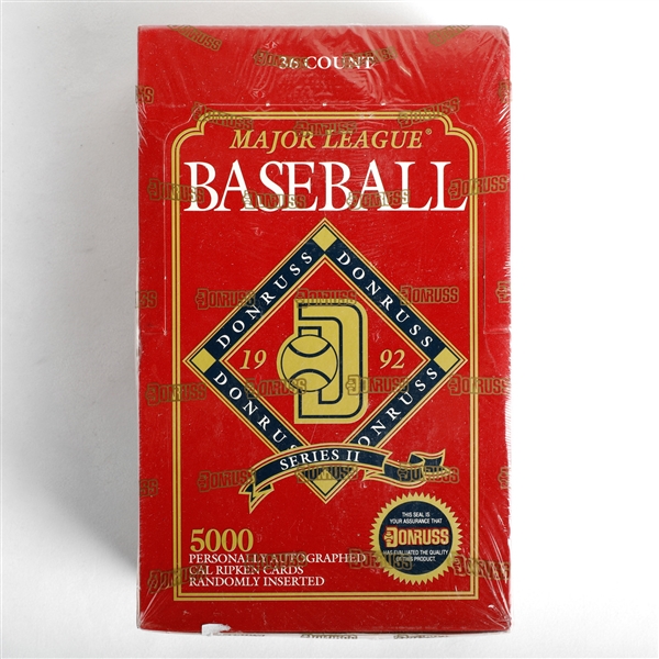 1992 Donruss Series 2 MLB Baseball Sealed Trading Cards Hobby Box