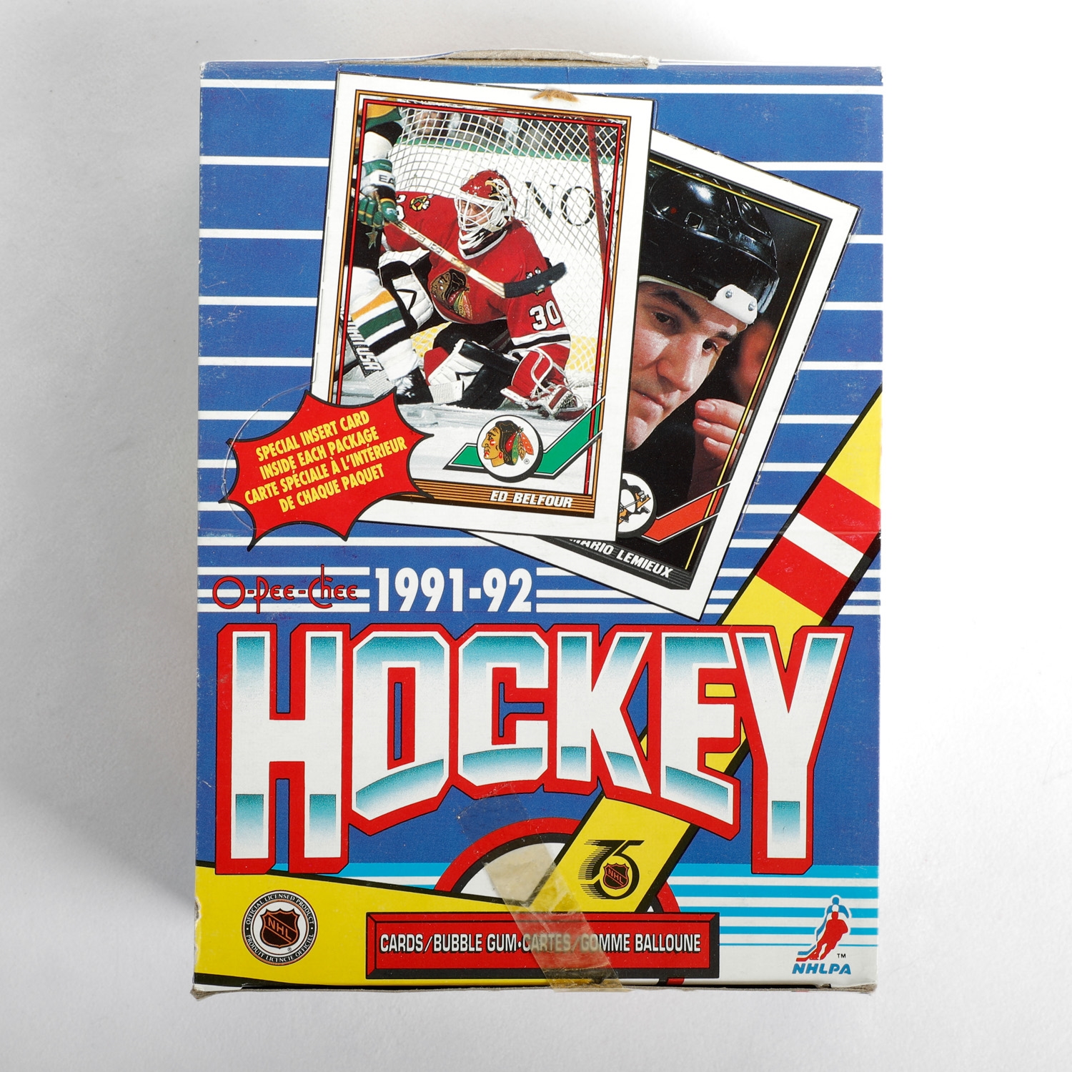 1991-92 O-Pee-Chee NHL Hockey Trading Cards Box