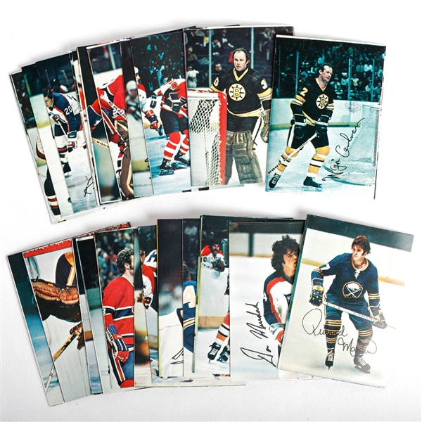 1977-78 O-Pee-Chee NHL Glossy Inserts Set (Square Corners) With Dryden & Lafleur