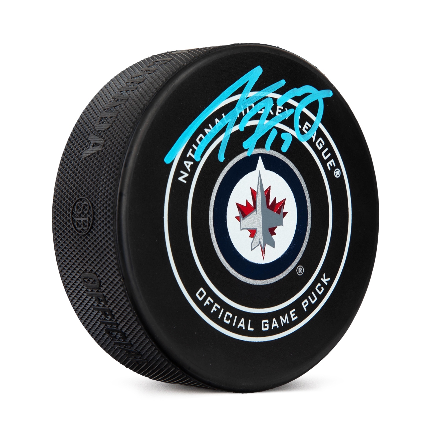 Adam Lowry Signed Winnipeg Jets Official Game Puck