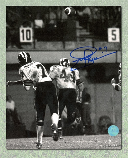 Joe Theismann Autographed Toronto Argonauts Quarterback 8x10 Photo