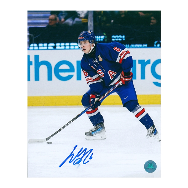 Will Smith Signed Team USA World Junior Hockey 8x10 Photo (Flawed)