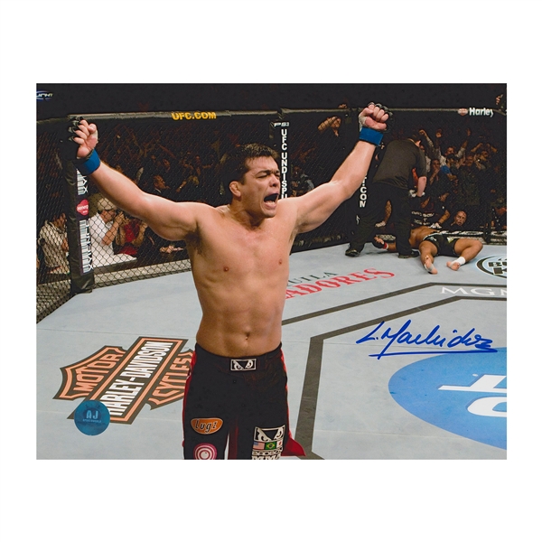 Lyoto Machida Autographed UFC Celebration 8x10 Photo