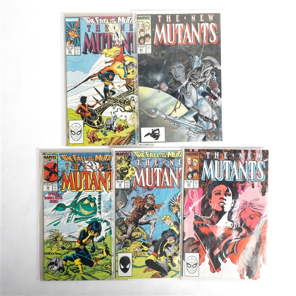 1987 Marvel The New Mutants Comic Book Lot Of Five Issues #59-#63 