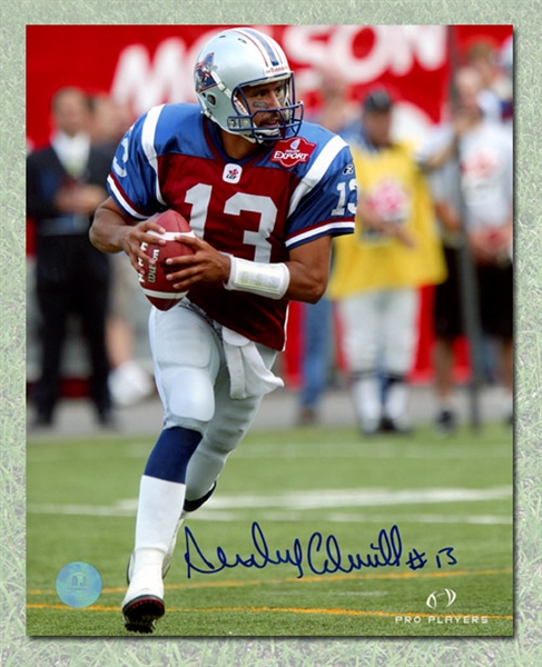 Anthony Calvillo Signed Montreal Alouettes Football 8x10 Photo