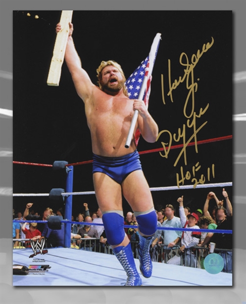 Hacksaw Jim Dugan Autographed Wrestling 8x10 Photo