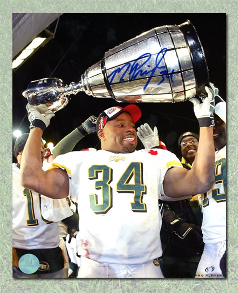 Mike Pringle Autographed Edmonton Eskimos 8x10 Photo