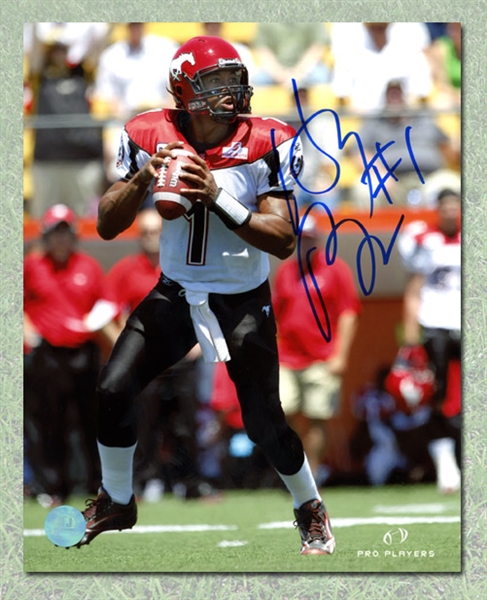 Henry Burris Autographed Calgary Stampeders Quarterback 8x10 Photo