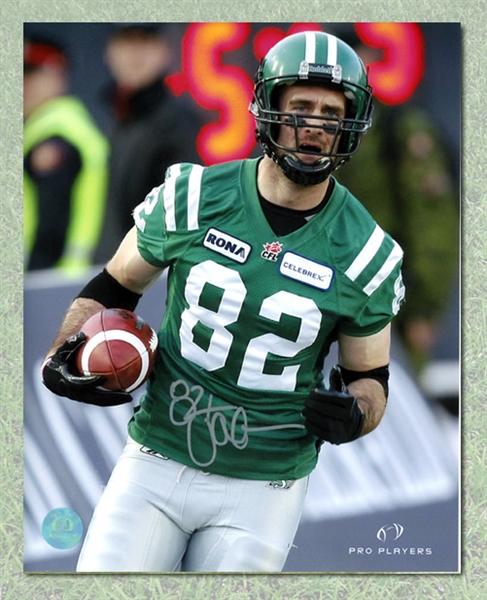 Jason Clermont Autographed Saskatchewan Roughriders 8x10 Photo