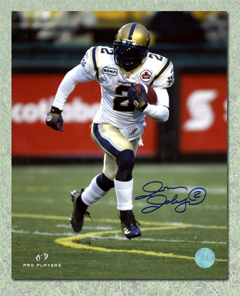 Jovon Johnson Autographed Winnipeg Blue Bombers 8x10 Photo