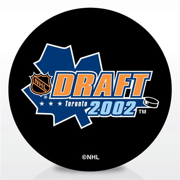 Inglasco 2002 NHL Entry Draft Souvenir Event Hockey Puck