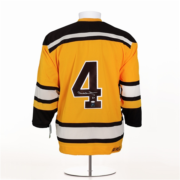 Bobby Orr Autographed Boston Bruins Yellow Vintage CCM Jersey