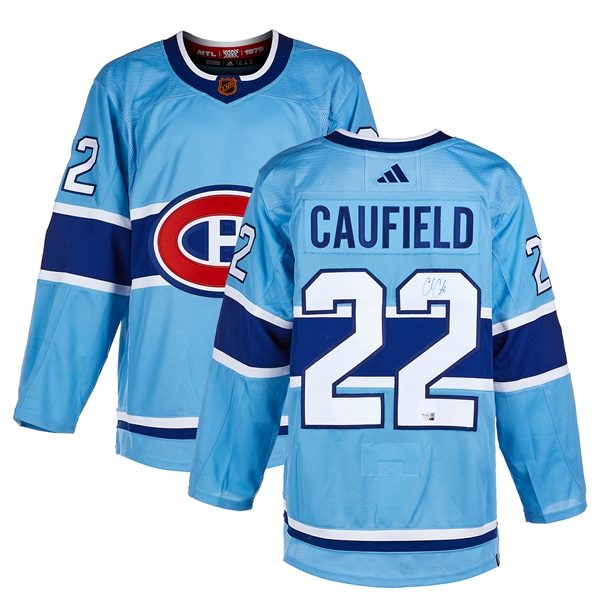 Cole Caufield Signed Montreal Canadiens Reverse Retro 2.0 adidas Jersey