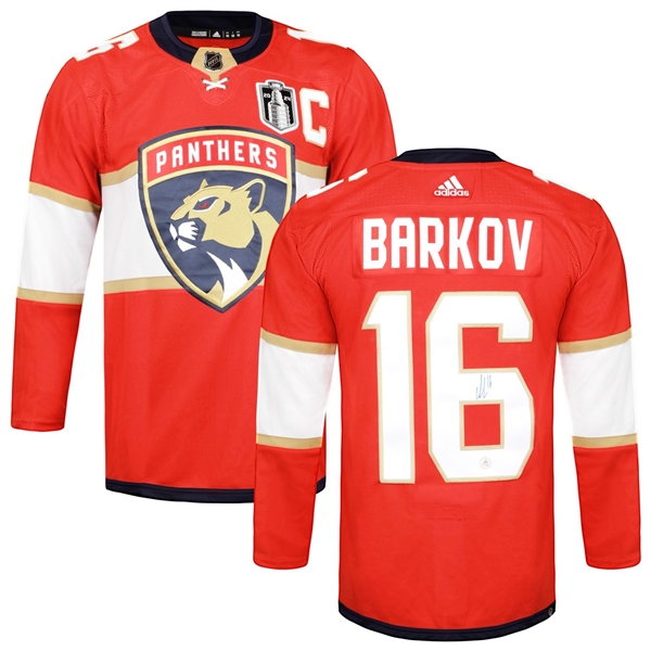 Aleksander Barkov Signed Florida Panthers 2024 Stanley Cup adidas Jersey