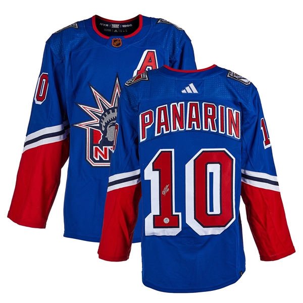 Artemi Panarin Signed New York Rangers Reverse Retro 2.0 adidas Jersey