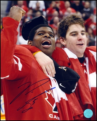 PK Subban Signed Team Canada World Junior 8x10 Photo