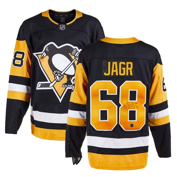 Jaromir Jagr Autographed Pittsburgh Penguins Fanatics Breakaway Jersey