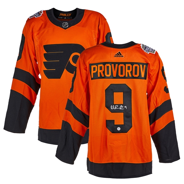 Ivan Provorov Signed Philadelphia Flyers 2019 Stadium Series adidas Jersey