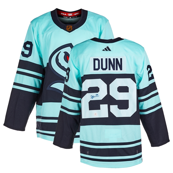 Vince Dunn Signed Seattle Kraken Reverse Retro 2.0 adidas Jersey