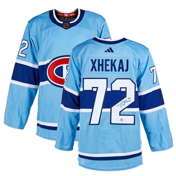 Arber Xhekaj Signed Montreal Canadiens Reverse Retro 2.0 adidas Jersey