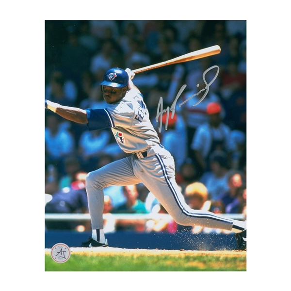 Tony Fernandez Autographed Toronto Blue Jays Batting 8x10 Photo