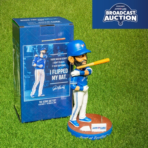 Jose Bautista Blue Jays Bat Flip Jays Care Fondation LE Bobblehead