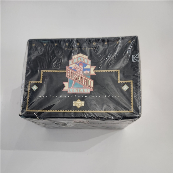 1993 Upper Deck MLB Baseball Trading Cards Sealed Box Of Jumbo Packs (French)