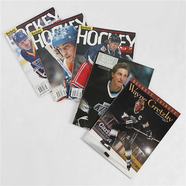 Lot Of 5 Different Wayne Gretzky Beckett Hockey Magazines