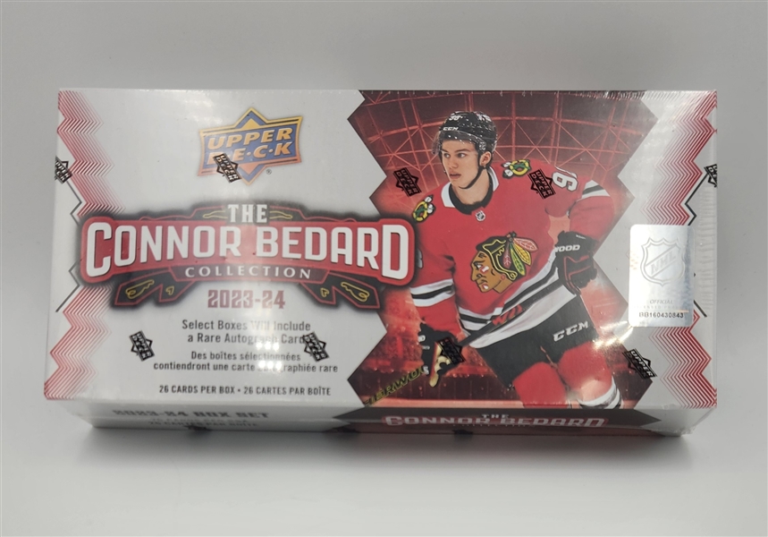 The Connor Bedard Collection Factory Sealed Trading Cards Box