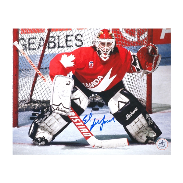 Ed Belfour Team Canada Signed Canada Cup Tournament 8x10 Photo