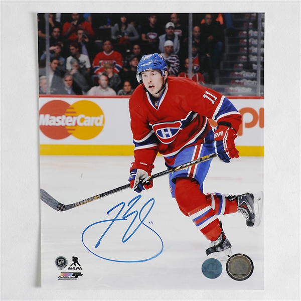 Brendan Gallagher Autographed Montreal Canadiens 8x10 Photo (Flawed)