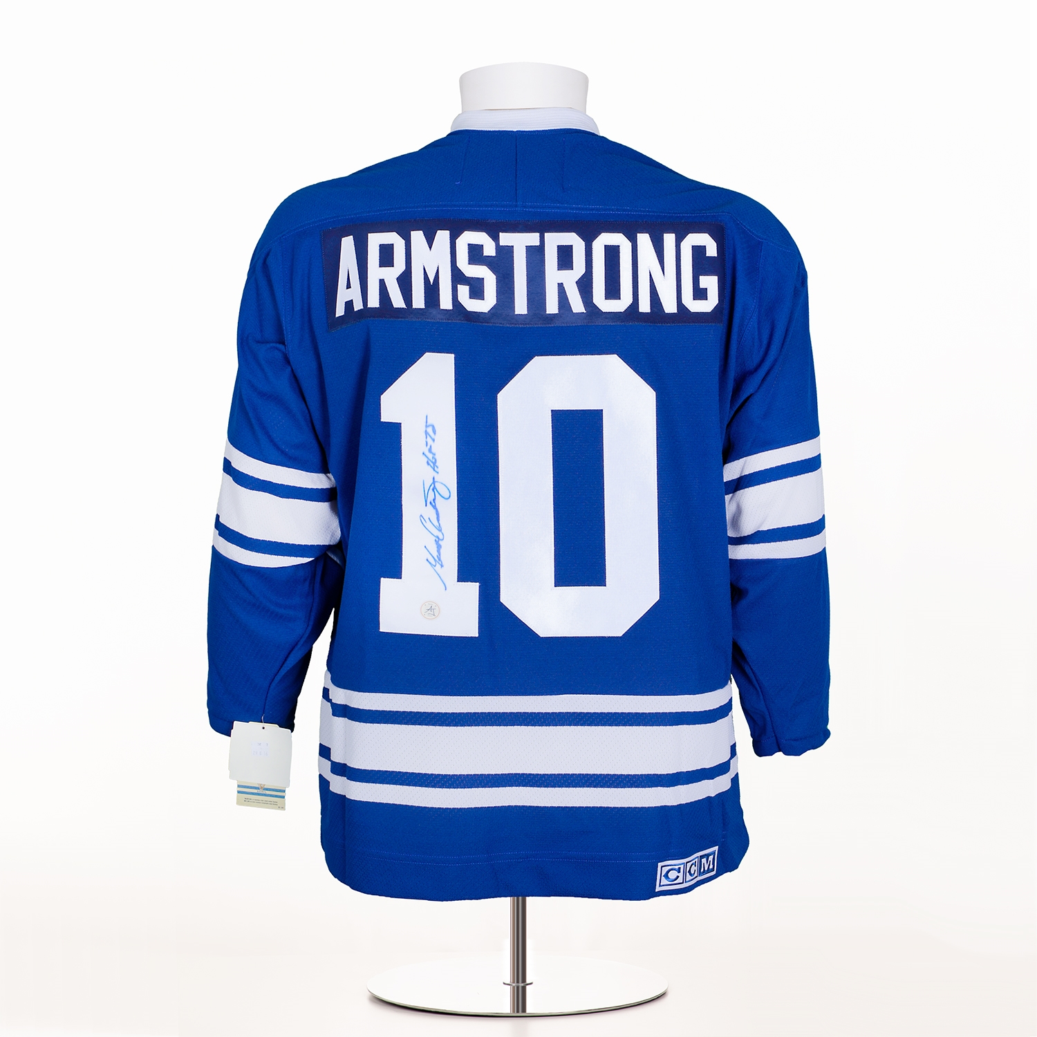 George Armstrong Signed Toronto Maple Leafs 1967 Stanley Cup Vintage CCM Jersey