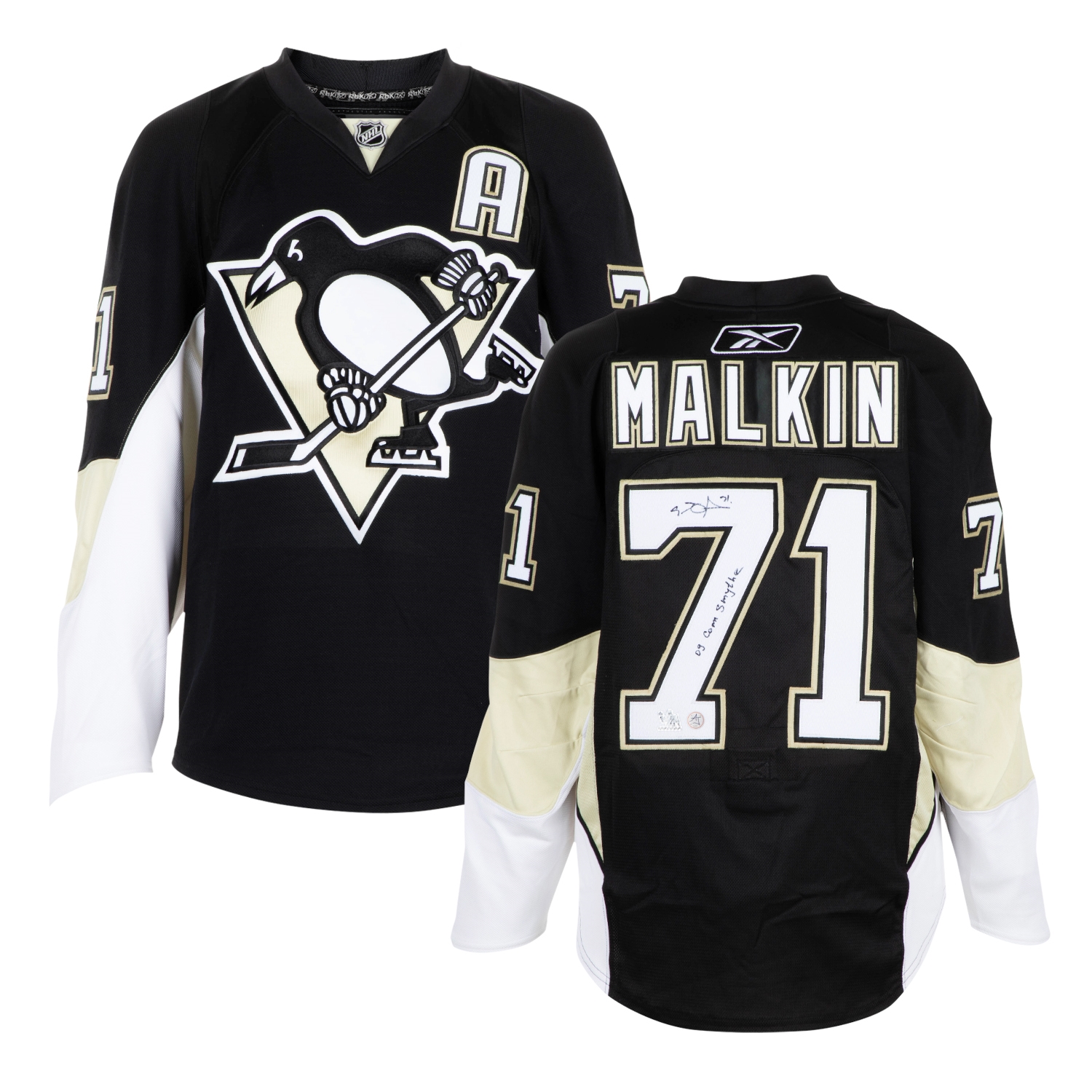 Evgeni Malkin Signed Pittsburgh Penguins 2009 Conn Smythe Reebok Edge Jersey