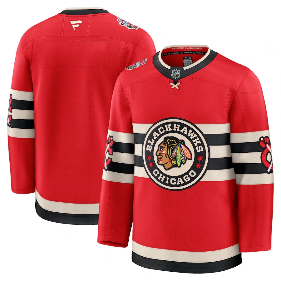 Chicago Blackhawks 2025 NHL Winter Classic Fanatics Premium Jersey Size 52