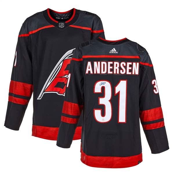 Frederik Andersen Signed Carolina Hurricanes Alternate adidas Jersey