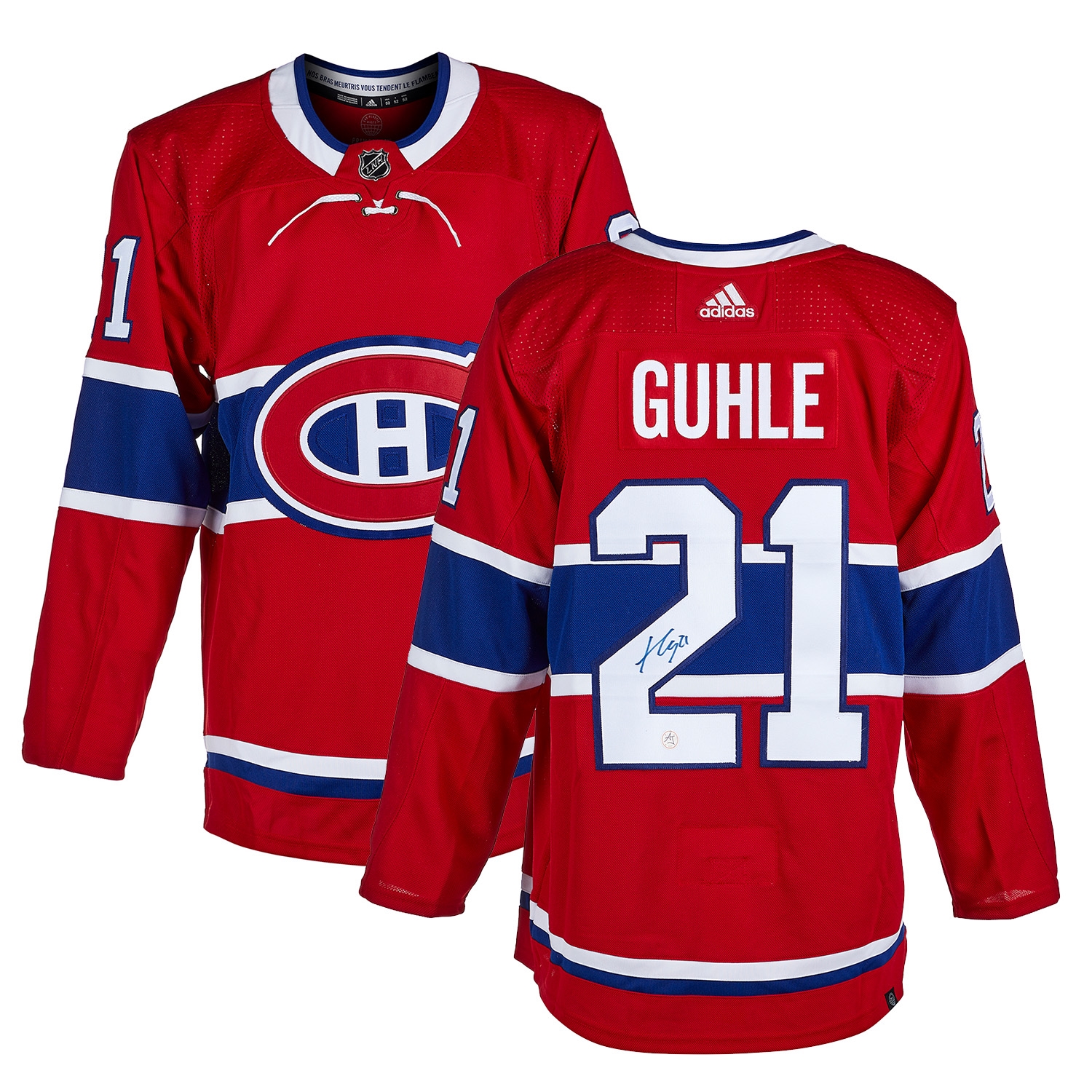 Kaiden Guhle Autographed Montreal Canadiens adidas Jersey