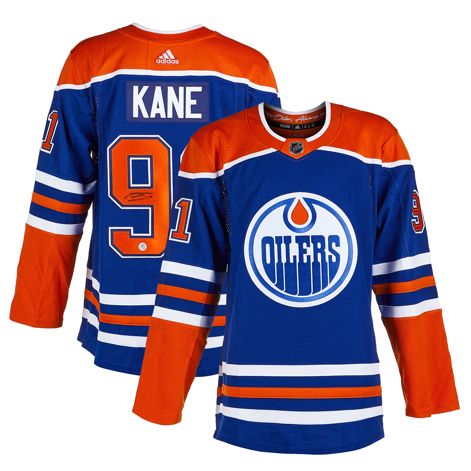 Evander Kane Autographed Edmonton Oilers adidas Jersey