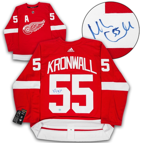 Niklas Kronwall Autographed Detroit Red Wings adidas Jersey