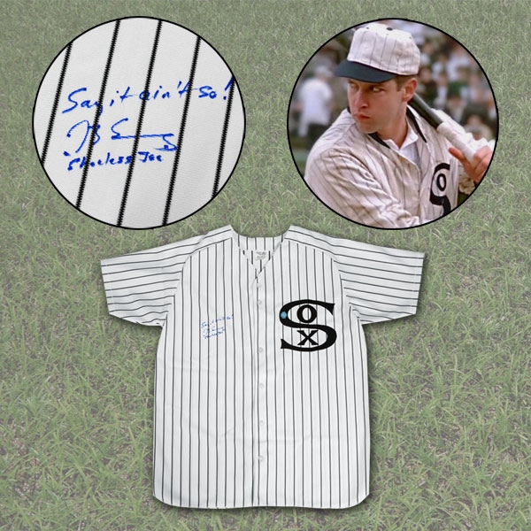 DB Sweeney Signed Chicago Black Sox Joe Jackson Jersey