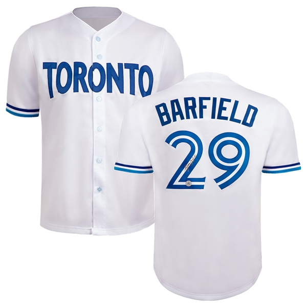 Jesse Barfield Autographed Toronto City Design White Baseball Jersey