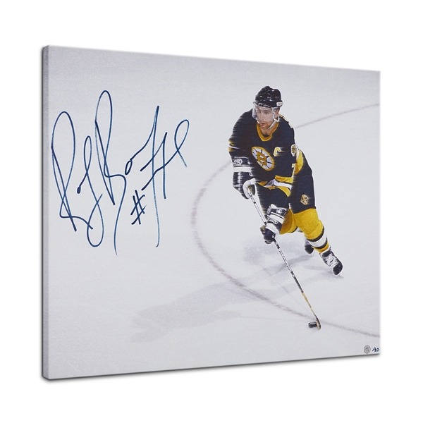 Ray Bourque Autographed Boston Hockey Brush Strokes 26x32 Art Canvas