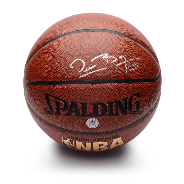 Muggsy Bogues Autographed NBA I/O Spalding Basketball