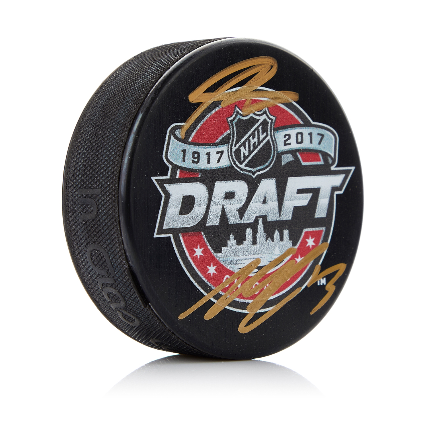 Nico Hischier & Nolan Patrick Signed 2017 NHL Entry Draft Puck