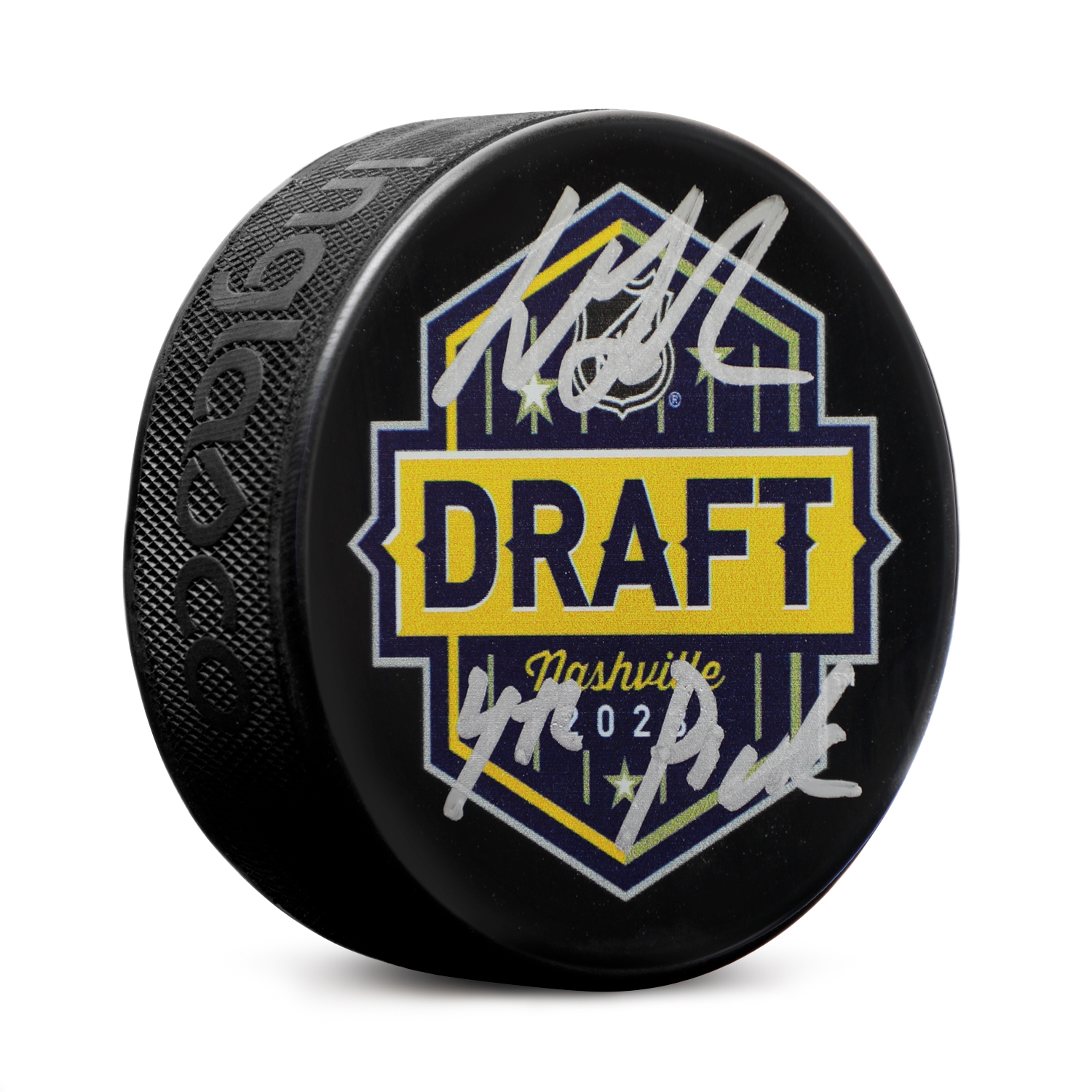 Will Smith Signed 2024 NHL Entry Draft Puck with 4th Pick Note